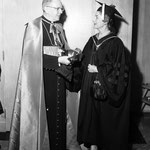06.15.1958 - Loyola University, Chicago with James Francis Cardinal McIntyre. That day Irene was awarded an honorary doctor of laws degree.