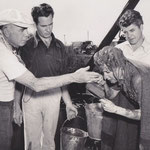 preparing for the "mud scenes"
