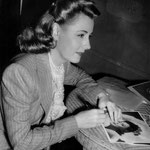 1941 - signing photos (obviously a publicity from 'Unfinished Business')