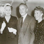 with Darryl Zanuck and wife during the production of "The Mudlark"