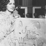 on the set with foot and hand prints