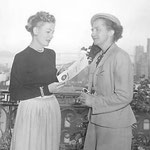 with Mrs. Hans Klussmann; Irene was in San Francisco for the filming of "I Remember Mama"