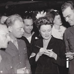 at The Hollywood Canteen  - Anne Baxter in background