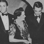 at a party given by Countess di Frasso (middle) with Jon Hall, Cary Grant and Fay Wray