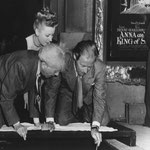 1946 8th July - with Sid Grauman and Rex Harrison
