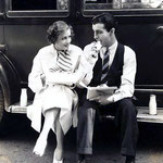 on the set - lunch break with Robert Taylor