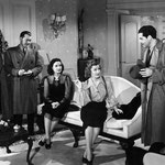 with Gail Patrick and unknow players - that scene is not in the film