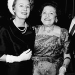 1961 - with Louella Parsons at the party at the Four Seasons in New York, in honor of the publication of Louella's "Memoirs" in McCall's magazine