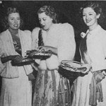 with Jeanette MacDonald and Myrna Loy at a Red Cross fund raising party.  The trio solicited subscriptions for the Red Cross.