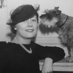 ca.1935 with her terrier