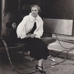 during production on the set of 'Magnificent Obsession'