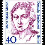 40-Pf-Dauermarke der Bundespost Berlin (1987) aus der Serie Frauen der deutschen Geschichte
