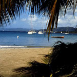 Flottillen Segeln in der Karibik -   Die Bucht Grande Anse d’Arlet auf Martinique