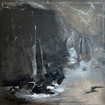 Klippen (Rocks, 2024, Oil on Canvas, 100x100 cm)