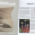 « Champignons géants », La Revue de la Céramique et du Verre - juillet 2019