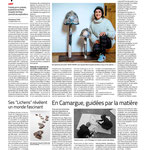 « L’architecture du vivant, quintessence de ses recherches », « Ses lichens révèlent un monde fascinant »,  « En Camargue, guidées par la matière », Midi Libre - mars 2021