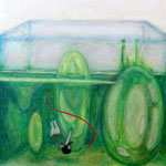 「It sinks」　 2008　530×455mm　キャンバスに油彩