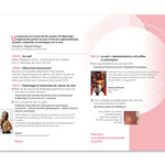 Invitation "10 ans de dépistage du cancer du sein".  Dépliant, double page.