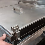 Couvercle inox pour friteuse food-truck