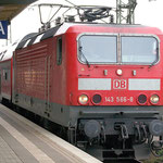 143 566-8 bringt den RE 7 nach Dessau Hbf am 23.05-2007 