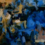 Blue in Blue II by JI XU 55x120cm acrylic on canvas /Special offer 7.560,00€ !!!! Please feel free to contact us !