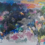      "Black Forest" acryl and ink on canvas 50x70cm/2011 by Ji Xu Preis   4.000,00€