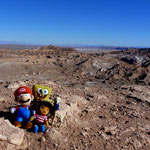 Retrouvaille des copains dans la vallée de la mort (Désert d'Atacama - Chili)