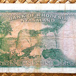 Rodesia y Nyasalandia 1 pound 1960 reverso