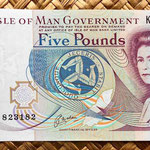 Isla de Man 5 pounds 1991 anverso