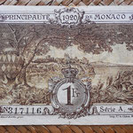 Mónaco, 1 franco 1920 (108x72mm) pk.4a reverso
