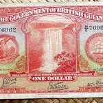 British Guyana 1 dolar 1942 anverso