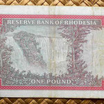 Rhodesia 1 pound 1968 reverso