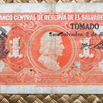 El Salvador 1 colon 1934 reverso