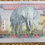 Nepal 1000 rupias 2000 reverso