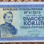 Checoslovaquia 20 korun 1945 anverso