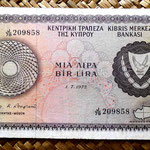Chipre 1 pound 1975 (150x88mm) anverso