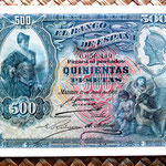 España 500 pesetas 1907 anverso