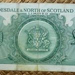 Escocia 20 pounds sterling -Clydesdale and North of Scotland Bank Limited 1960  reverso