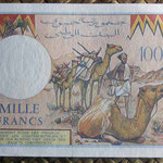 Djibouti 1.000 francos 1991 (150x80mm) pk.37e reverso