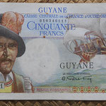 Guyana 50 francos 1947 (150x80mm) pk.22a anverso