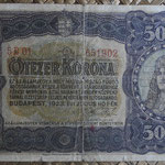 Hungria 5.000 coronas 1923 (140x82mm) pk.76a anverso