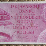 Indias Orientales Holandesas 500 gulden 1946 (148x74mm) pk.95 anverso