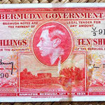 Bermuda 10 shillings 1937 anverso