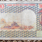 Camerun 10000 francos 1978 reverso