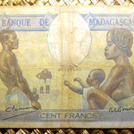 Madagascar colonial 100 francos 1937 anverso