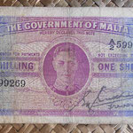 Malta 1 shilling 1943 (120x70mm) pk.16 uniface