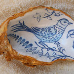 Huître décorée