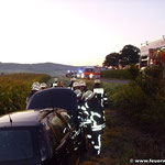 Sicherungsmaßnahmen am verunfallten Fahrzeug