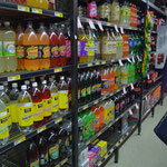 fizzy drinks at a small supermarket