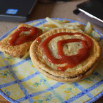 Meat pies for lunch